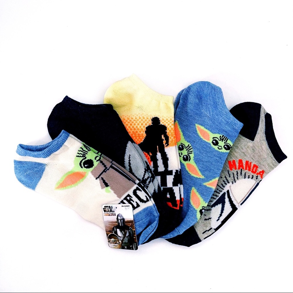 New Star Wars Womens No Show Socks The Mandalorian Disney Baby Yoda Grogu Gift
